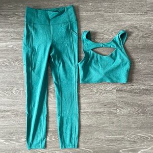 LULULEMON SWIFT SPEED LEGGINGS + CROP TOP SET / BOTH PIECES SIZE 4